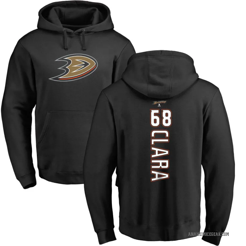 Damian Clara Youth Black Anaheim Ducks Branded Backer Pullover Hoodie