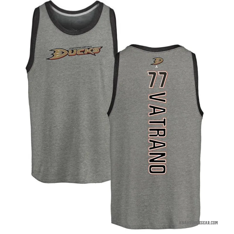Frank Vatrano Men's Ash Anaheim Ducks Backer Tank Top -