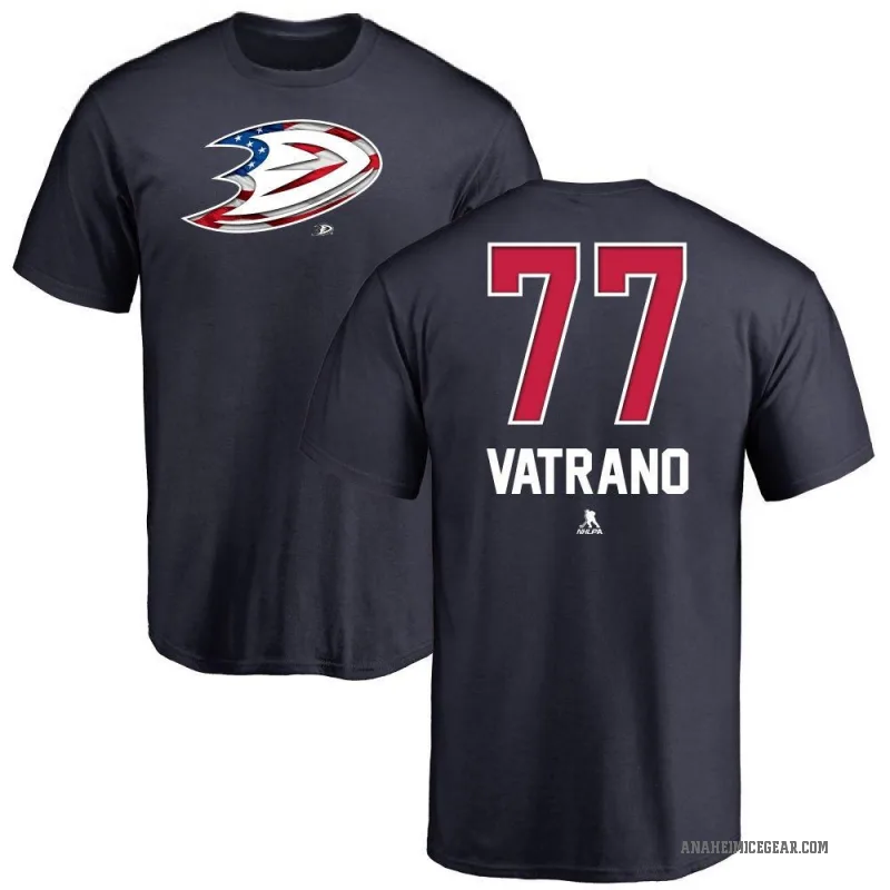 Frank Vatrano Youth Navy Anaheim Ducks Name and Number Banner Wave T-Shirt -