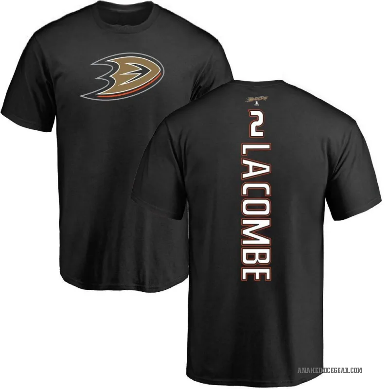 Jackson LaCombe Men's Black Anaheim Ducks Backer T-Shirt -