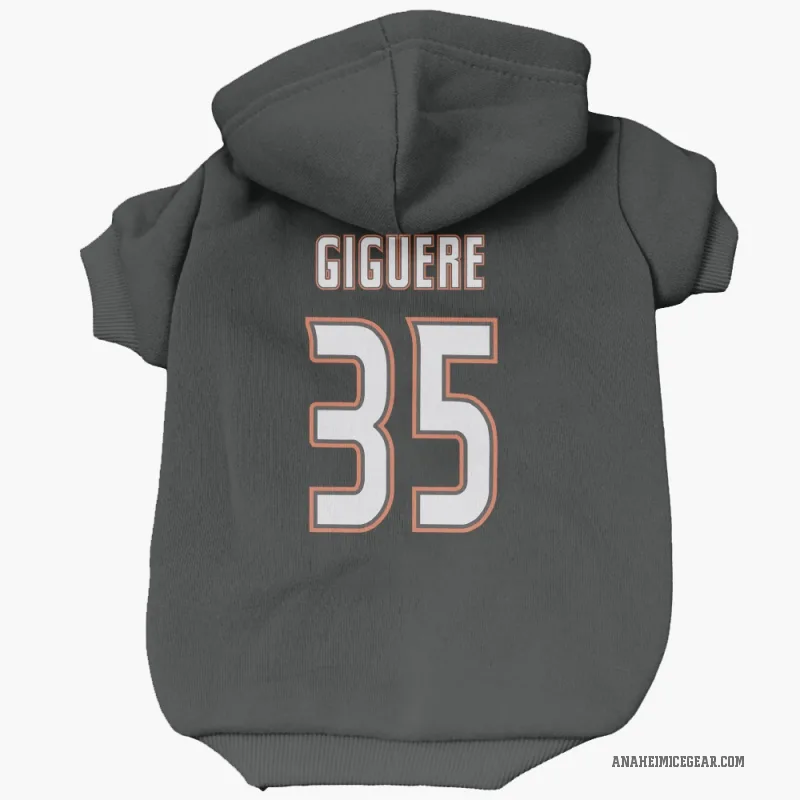 Jean-Sebastien Giguere  Black Anaheim Ducks  Cat & Dog Pet Hoodie