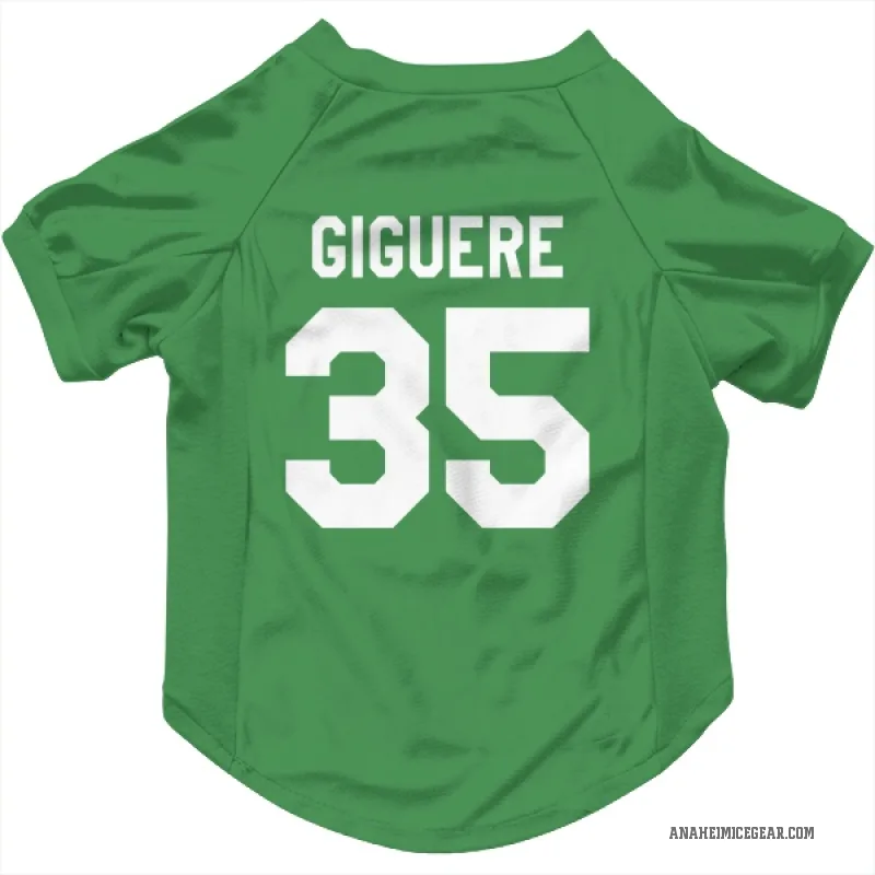 Jean-Sebastien Giguere  Green Anaheim Ducks  Cat & Dog Pet Jersey