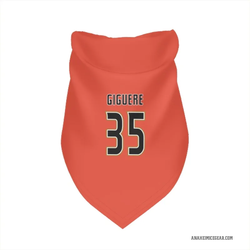 Jean-Sebastien Giguere  Orange Anaheim Ducks  Cat & Dog Pet Bandana