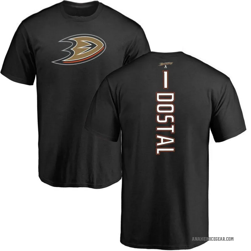 Lukas Dostal Men's Black Anaheim Ducks Backer T-Shirt -