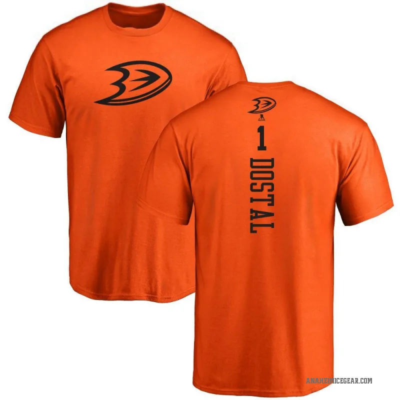 Lukas Dostal Men's Orange Anaheim Ducks One Color Backer T-Shirt -