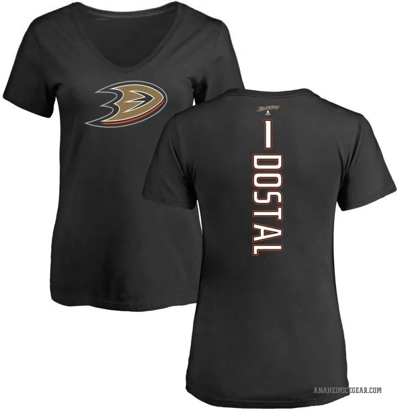 Lukas Dostal Women's Black Anaheim Ducks Backer T-Shirt -