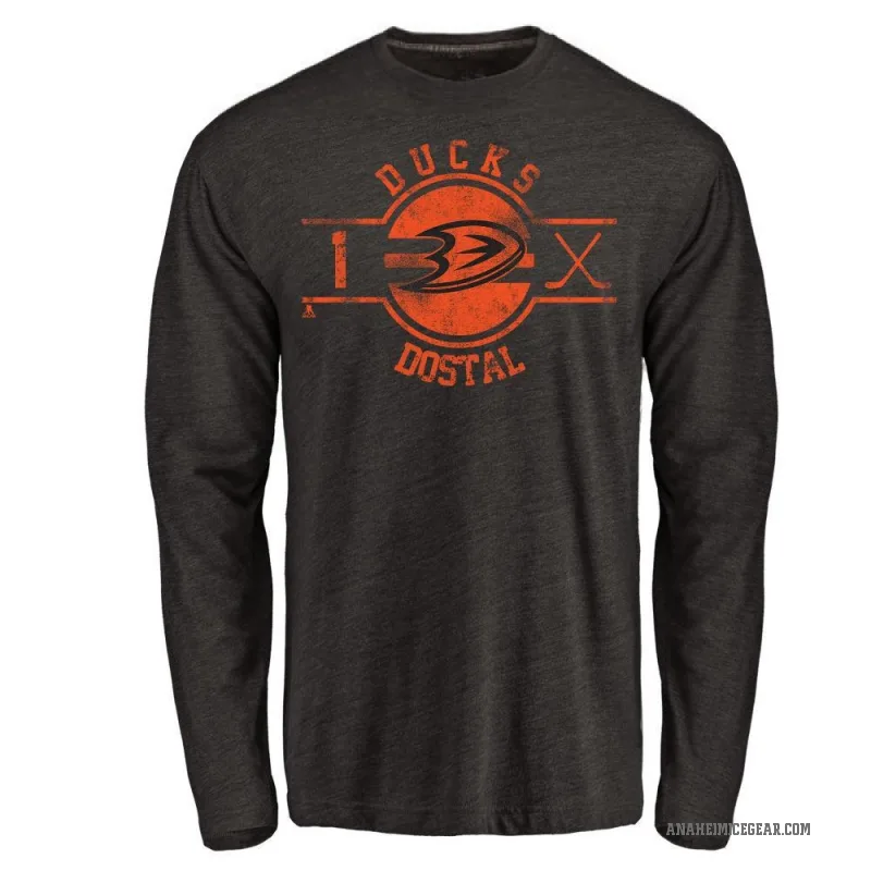 Lukas Dostal Youth Black Anaheim Ducks Insignia Long Sleeve T-Shirt -