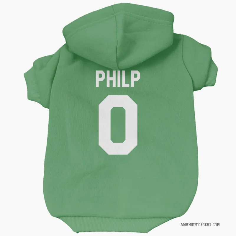 Noah Philp  Green Anaheim Ducks  Cat & Dog Pet Hoodie