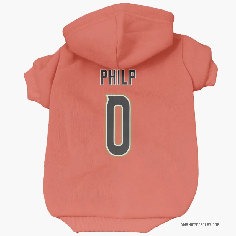 Noah Philp  Orange Anaheim Ducks  Cat & Dog Pet Hoodie