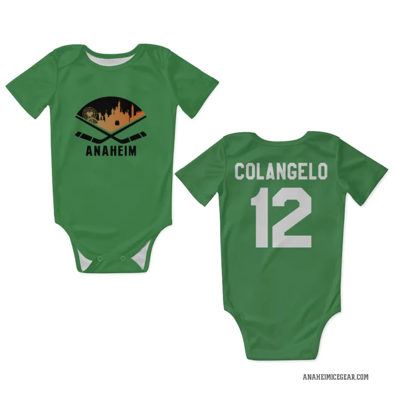 Sam Colangelo  Green Anaheim Ducks  Newborn & Infant Bodysuit