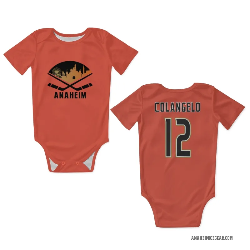 Sam Colangelo  Orange Anaheim Ducks  Newborn & Infant Bodysuit