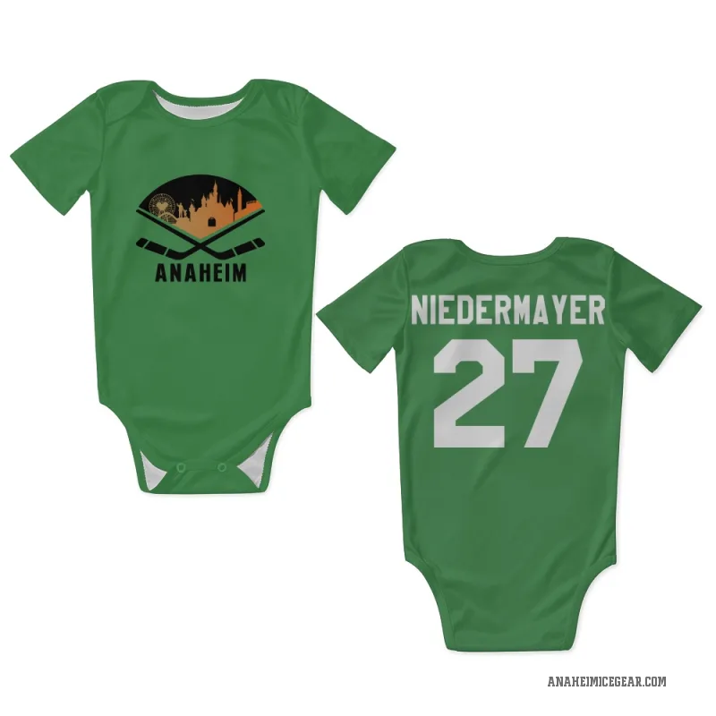 Scott Niedermayer  Green Anaheim Ducks  Newborn & Infant Bodysuit